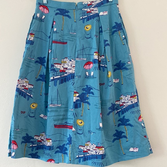 Boden Seaside Novelty Skirt Retro - Picture 4 of 6